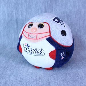 TY NEW ENGLAND PATRIOTS PLUSH BALL 5" STUFFED NFL FOOTBALL TEAM‎ TOY